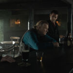 (From L-R): Jon Kenny, Brendan Gleeson, Colin Farrell, and Pat Shortt in the film THE BANSHEES OF INISHERIN. Photo Courtesy of Searchlight Pictures. © 2022 20th Century Studios All Rights Reserved