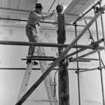 BEUYS bei der Vorbereitung der ãStra§enbahnhaltestelle 1961Ð1976, A Monument to the FutureÒ fr die Biennale in Venedig 1976