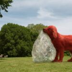 Izaac Wang, Darby Camp and Jack Whitehall in CLIFFORD THE BIG RED DOG from Paramount Pictures. Photo Credit: Paramount Pictures