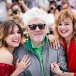 Adriana Ugarte, Pedro Almodovar et Emma Suarez - Photocall du film "Julieta" lors du 69ème Festival International du Film de Cannes. Le 17 mai 2016
© Borde-Moreau / Bestimage