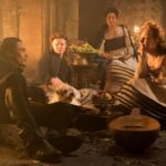 4113_D036_00266_RC
(l-r.) Ismael Cruz Cordova stars as Rizzio, Maria Dragus as Mary Fleming, Izuka Hoyle as Mary Seton and Saoirse Ronan as Mary Stuart in MARY QUEEN OF SCOTS, a Focus Features release.
Credit: Liam Daniel / Focus Features