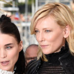 US actress Rooney Mara (L) and Australian actress Cate Blanchett pose during a photocall for the film "Carol" at the 68th Cannes Film Festival in Cannes, southeastern France, on May 17, 2015. AFP PHOTO / LOIC VENANCE